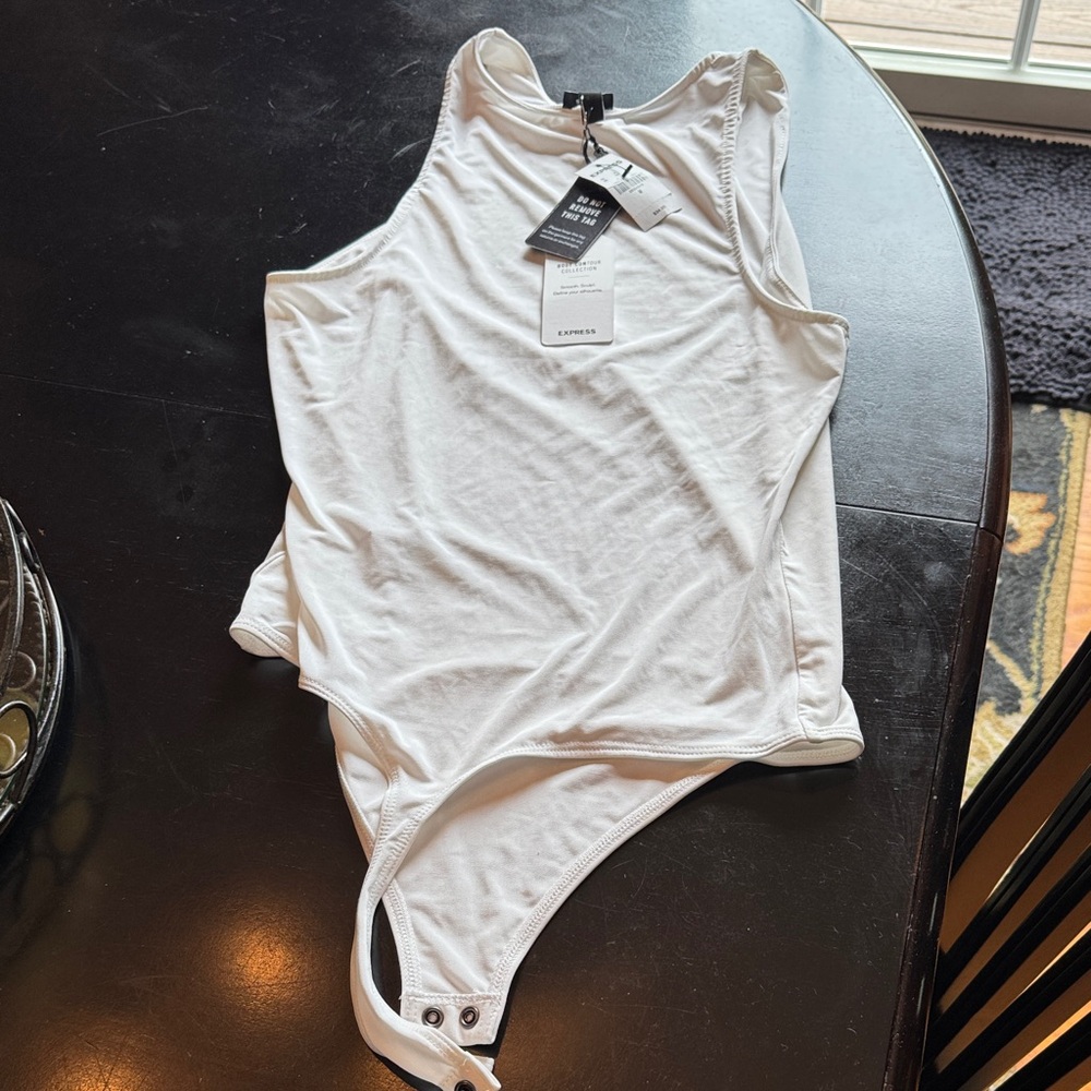 Express White Tank Bodysuit